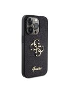 Guess Glitter Script Big 4G Apple iPhone 15 Pro hátlap tok, fekete