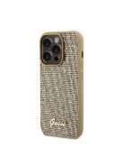 Guess Disco Metal Script Apple iPhone 15 Pro hátlap tok, arany