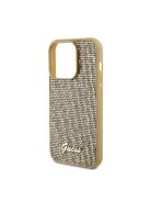 Guess Disco Metal Script Apple iPhone 15 Pro hátlap tok, arany