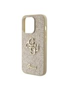 Guess Glitter Script Big 4G Apple iPhone 15 Pro Max hátlap tok, arany