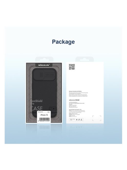 Nillkin CamShield Pro Apple iPhone 15 tok, kék