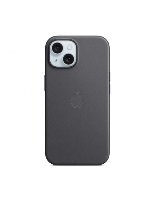 Apple iPhone 15 FineWoven-szövettok MagSafe, fekete