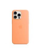 Apple iPhone 15 Pro Max MagSafe szilikon tok, narancssörbet