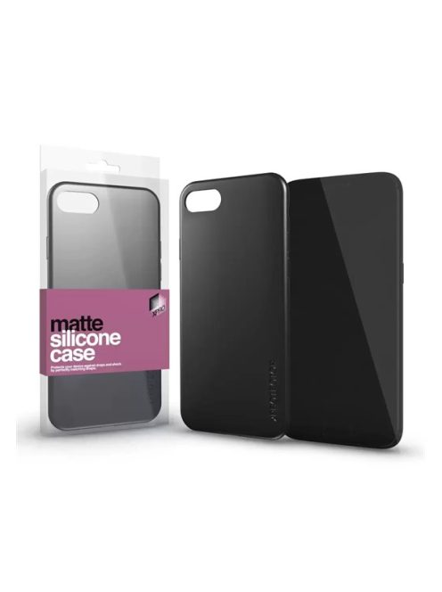 Xprotector Szilikon matte tok ultravékony Apple iPhone 15 Plus, fekete