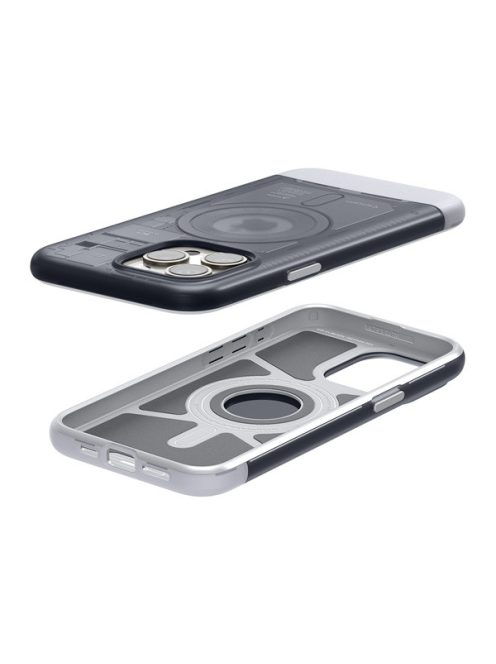 Spigen Classic C1 MagFit Apple iPhone 15 Pro tok, MagSafe Grafit, szürke