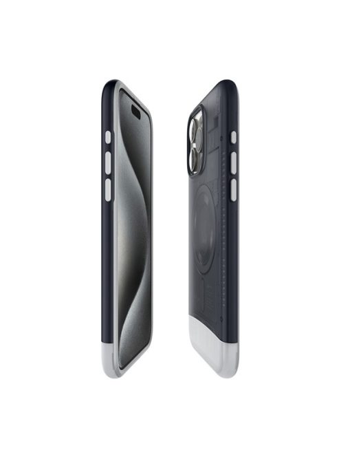 Spigen Classic C1 MagFit Apple iPhone 15 Pro tok, MagSafe Grafit, szürke