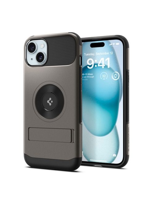 Spigen Slim Armor Apple iPhone 15 tok, Gunmetal, szürke