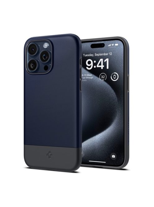 Spigen Style Armor Apple iPhone 15 Pro tok, MagSafe Midnight Indigo, kék