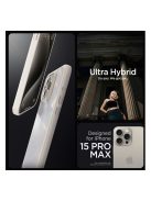 Spigen Ultra Hybrid Apple iPhone 15 Pro Max tok, Sand Beige, bézs, átlátszó