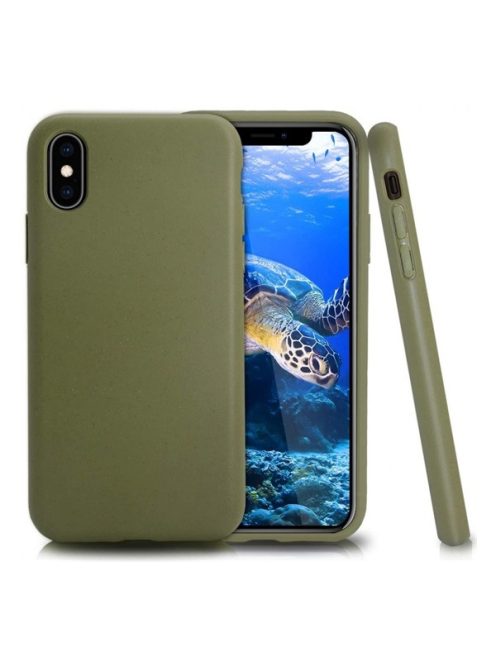 Samsung Galaxy S20 Plus / S20 Plus 5G SM-G985 / G986, bioplasztik tok, sötétzöld