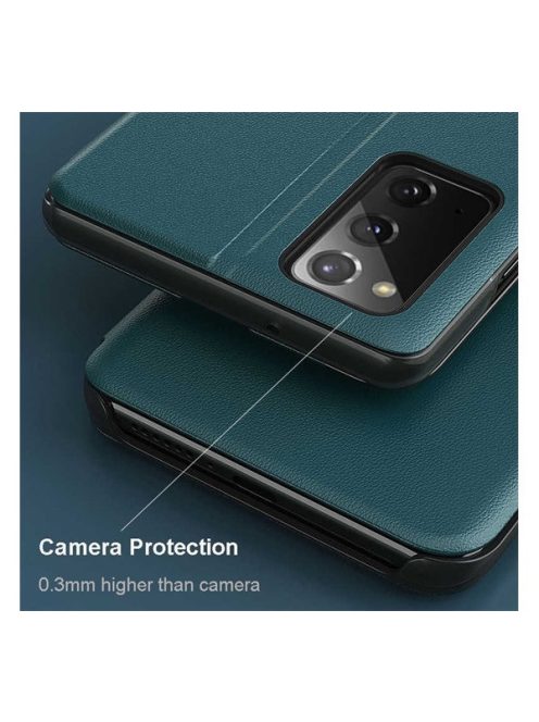 Xiaomi Redmi Note 10 / Note 10S / Poco M5s, oldalra nyíló tok, kék