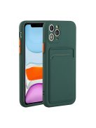 Samsung Galaxy S20 Ultra 5G SM-G988, szilikon tok, sötétzöld