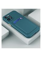 Samsung Galaxy S20 Ultra 5G SM-G988, szilikon tok, sötétzöld