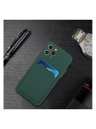 Samsung Galaxy S20 Ultra 5G SM-G988, szilikon tok, sötétzöld