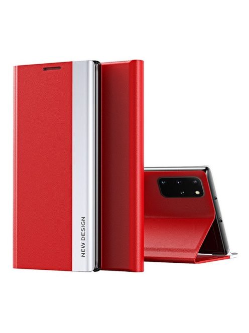 Samsung Galaxy A02s / M02s SM-A025F / M025F, oldalra nyíló tok, piros