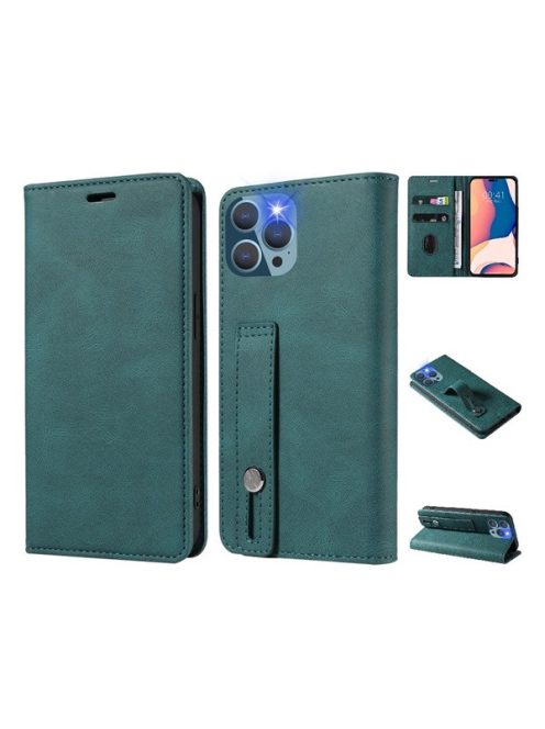 Samsung Galaxy A03 SM-A035F, oldalra nyíló tok, zöld