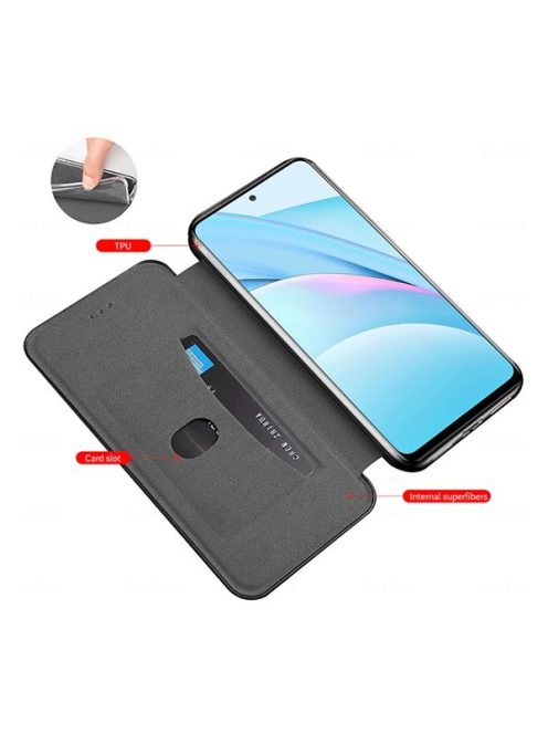 Xiaomi Redmi Note 12 Pro 5G / Poco X5 Pro 5G, oldalra nyíló tok, piros