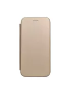 Forcell Elegance oldalra nyíló hátlap tok Samsung S24 PLUS arany