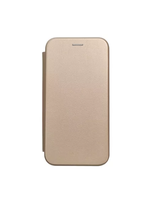 Forcell Elegance oldalra nyíló hátlap tok Samsung S24 PLUS arany