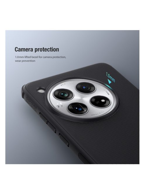 Nillkin Super Frosted Shield Pro OnePlus 12 műanyag tok, fekete