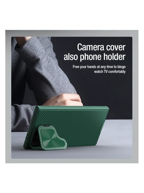 Nillkin CamShield Armor Samsung Galaxy S24 Ultra műanyag hátlap tok, fekete