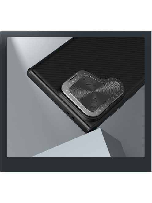 Nillkin CamShield Armor Samsung Galaxy S24 Ultra műanyag hátlap tok, fekete
