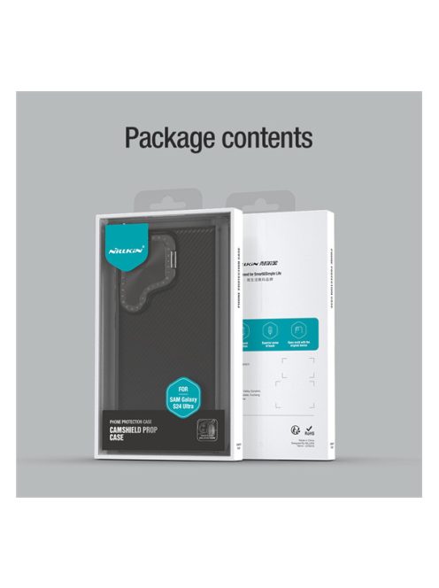 Nillkin CamShield Armor Samsung Galaxy S24 Ultra műanyag hátlap tok, fekete