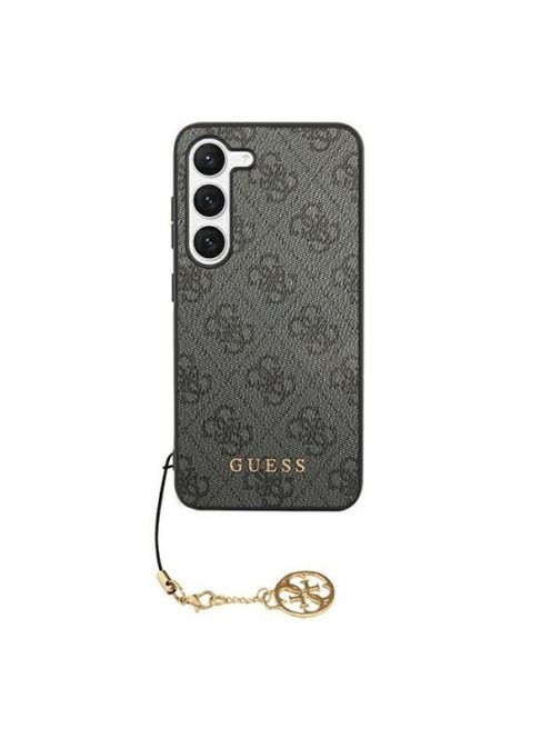 Guess 4G Charms Samsung Galaxy S24 szilikon tok, fekete