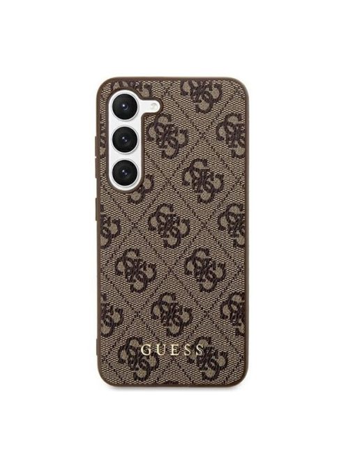 Guess 4G Metal Gold Samsung Galaxy S24+ szilikon tok, barna