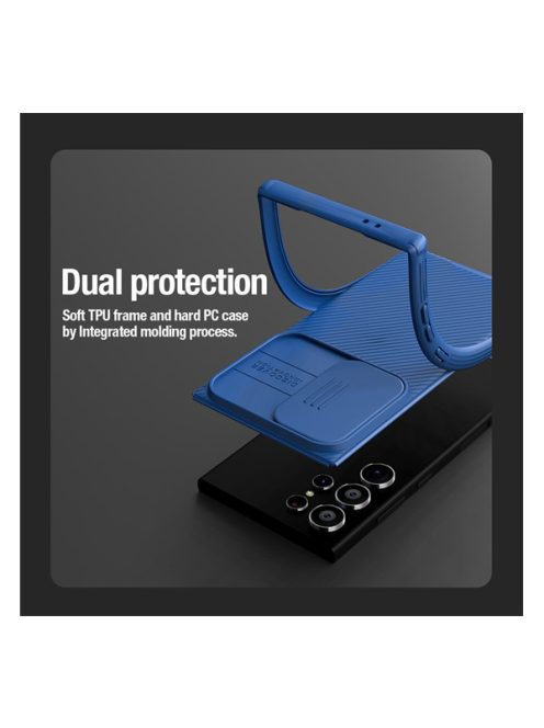 Nillkin CamShield Pro Samsung Galaxy S24 Ultra műanyag hátlap tok, sötétzöld