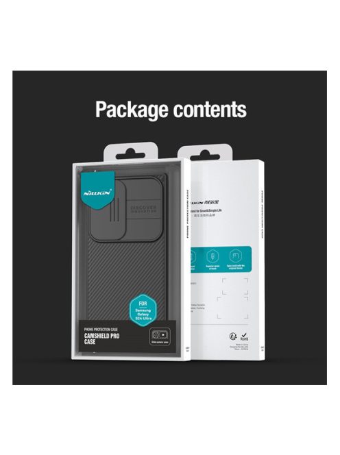 Nillkin CamShield Pro Samsung Galaxy S24 Ultra műanyag hátlap tok, sötétzöld