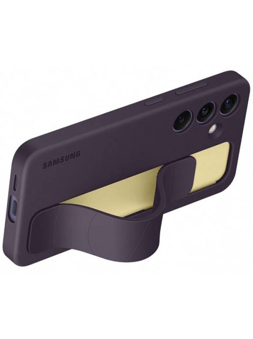 Samsung Galaxy S24 Stand Grip gyári tok, Sötét lila, EF-GS921CEEG