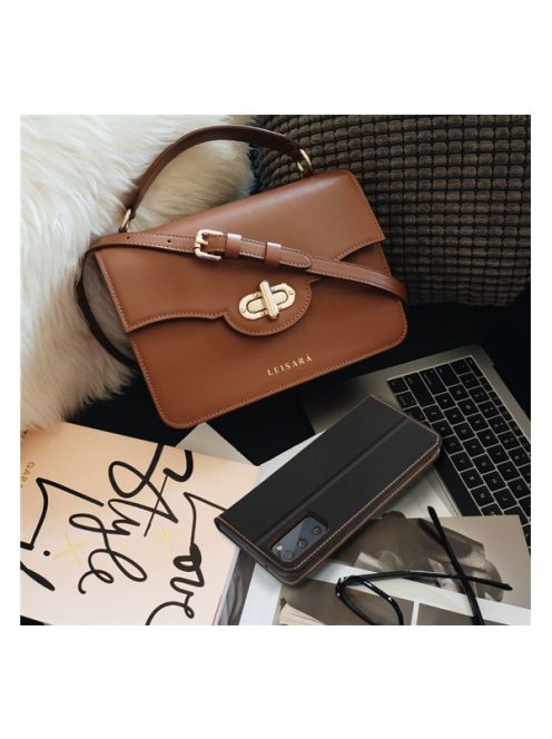 Smart Pro bőr flip tok Xiaomi Redmi Note 13 Pro 4G, fekete