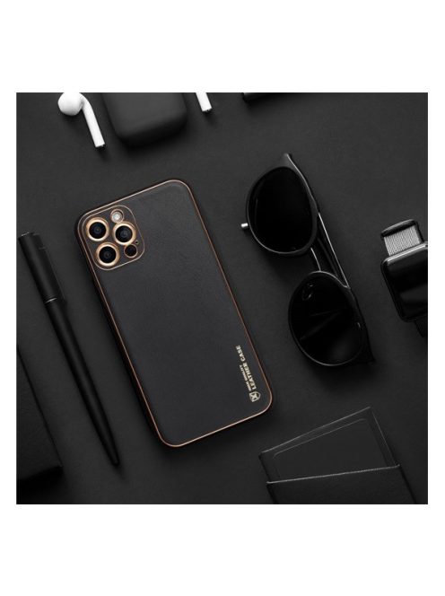 Forcell Leather műbőr hátlap tok Samsung Galaxy A25 5G, fekete