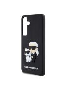 Karl Lagerfeld 3D Rubber Karl&Choupette Samsung Galaxy S24 tok, fekete