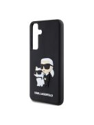 Karl Lagerfeld 3D Rubber Karl&Choupette Samsung Galaxy S24+ tok, fekete
