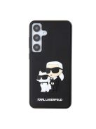 Karl Lagerfeld 3D Rubber Karl&Choupette Samsung Galaxy S24+ tok, fekete