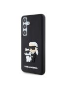 Karl Lagerfeld 3D Rubber Karl&Choupette Samsung Galaxy S24+ tok, fekete