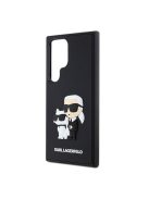 Karl Lagerfeld 3D Rubber Karl&Choupette Samsung Galaxy S24 Ultra tok, fekete
