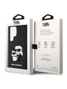 Karl Lagerfeld 3D Rubber Karl&Choupette Samsung Galaxy S24 Ultra tok, fekete