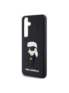 Karl Lagerfeld 3D Rubber Ikonik Samsung Galaxy S24+ tok, fekete