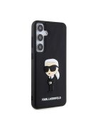 Karl Lagerfeld 3D Rubber Ikonik Samsung Galaxy S24+ tok, fekete