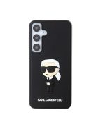 Karl Lagerfeld 3D Rubber Ikonik Samsung Galaxy S24+ tok, fekete