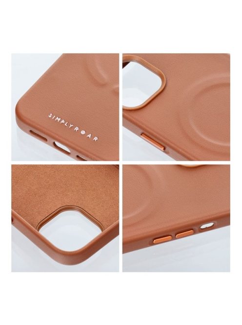 Roar Leather Magsafe iPhone 12 Pro Max eco bőr tok, barna