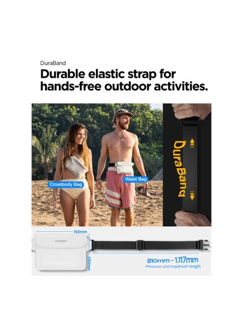 Spigen Aqua Shield vízálló táska, fehér A620 (2db)