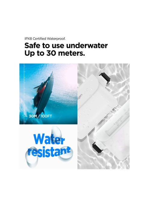 Spigen Aqua Shield vízálló táska, fehér A620 (2db)