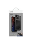 Uniq Air Fender Apple iPhone 15 kártyatartós tok, füstszürke