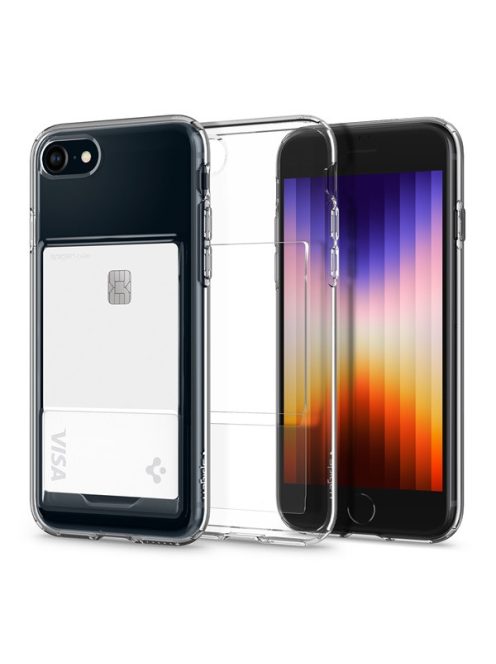 Spigen Crystal Slot Apple iPhone SE (2022/2020)/8/7 tok, Crystal Clear, átlátszó