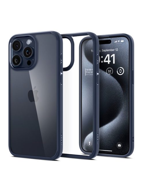 Spigen Ultra Hybrid Apple iPhone 15 Pro tok, Navy, sötétkék