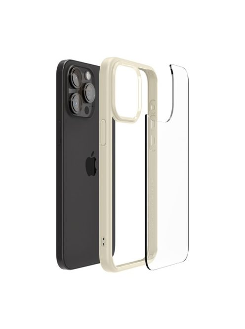 Spigen Ultra Hybrid Mute Apple iPhone 15 Pro Max tok, bézs